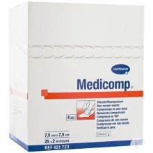 Medicomp GASAS 30gr. Estéril 7,5x7,5cm. (40sobresx5u.) Cx24u. MONOUSO Img: 201807031