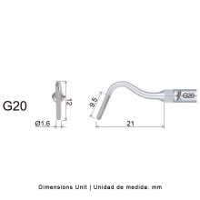 Punta di taglio diamantata a ultrasuoni - G20 Img: 202304151