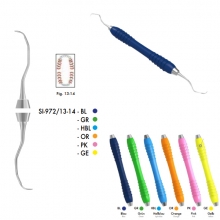 Curette Gracey perio nº13-14 Silikon 972 in colori (1u) nº13-14 Colore blu Img: 201809011