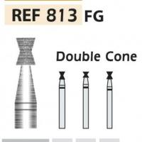 Doppie diamantaires 813 invertito cono FG tubina (5u.) (813-014 C VERDE) Img: 201811031