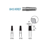 Frese 845KREF.314. Flat Conical Diamond FG (5 unità) - 845KREF.314.016 Img: 202306031