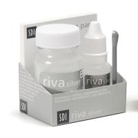 Riva Siver: Ionomero di vetro in polvere / liquido (32 gr / 8,9 ml) - Kit polvere/liquido Img: 202106121