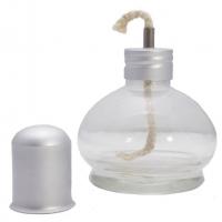 Lampada ad alcol in vetro trasparente (75 ml) - coperchio in vetro Img: 202508091