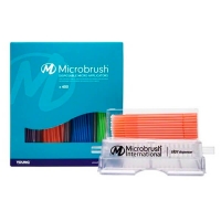 Microbrush Plus: Kit di applicatori monouso con dispenser (400 pezzi) - Regolare (Assortimento) Img: 202304081