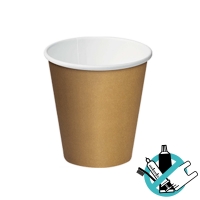 Bicchiere di carta Kraft - 50 u Img: 202508161 Bicchiere di carta Kraft - 50 u Img: 202508161