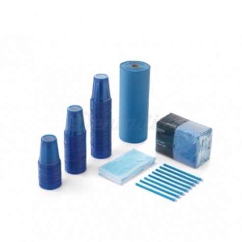 Kit Monoart: 5 produtos descartáveis - Kit azul Img: 202104171