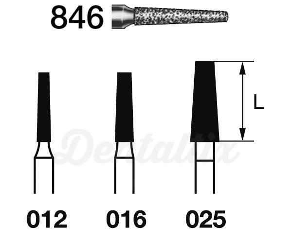 Fresas 846.314. Diamante Cónico Plano FG (5 pcs) - Nº 012 Img: 202203191