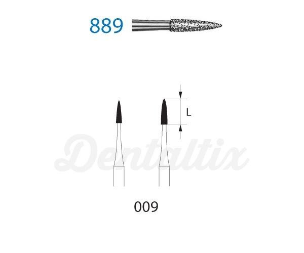 Fresas 889.314 de Diamante Chama FG (5 uds) - Nº 009 Img: 202203191