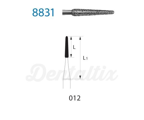 Fresa 8831.204. Diamante Torpedo CA (5 pcs) - Nº 012 Img: 202204021