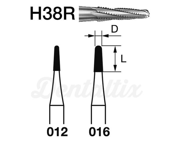 Fresa H38R.314. Cónica FG (5 uds) - Nº012 Img: 202203191