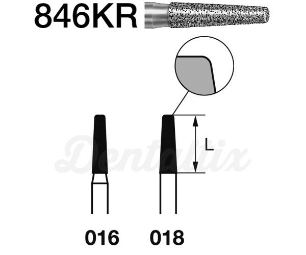 Fresas 846KR.314. Diamante Cónico Plano FG (5 pcs) - Nº 018 Img: 202204021