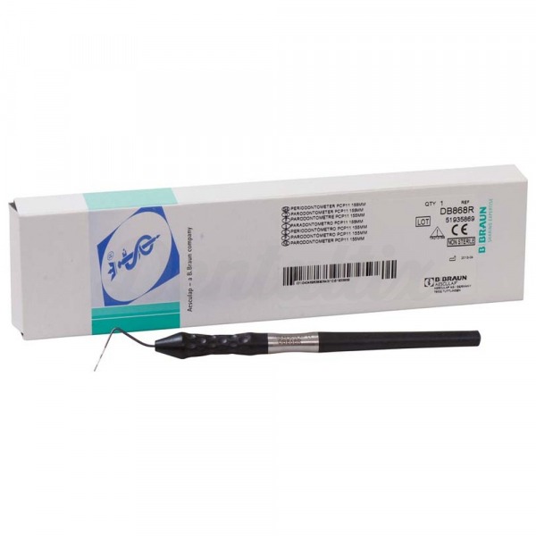 Parodontómetro Ergonómico com Design de Cabo de Tipo Bola de Golfe (155 mm) - PCP 11 (Escala 3 - 3 - 2 - 3 mm) Img: 202411231