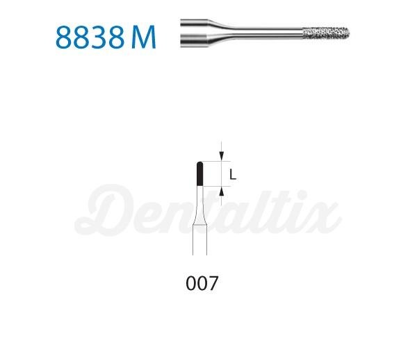 Fresa 8838M.314. Diamante Cilíndrico Arredondado FG (5 pcs) - Nº 007 Img: 202203191