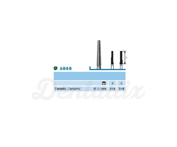 Fresas 6848.104. Diamante Cónico Plano FG (5 pcs)     - Nº 018 Img: 202203191