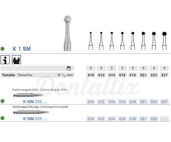 Fresa Cerabur K1SM.204. Redonda CA (5 pcs) - Nº 010 Img: 202204021