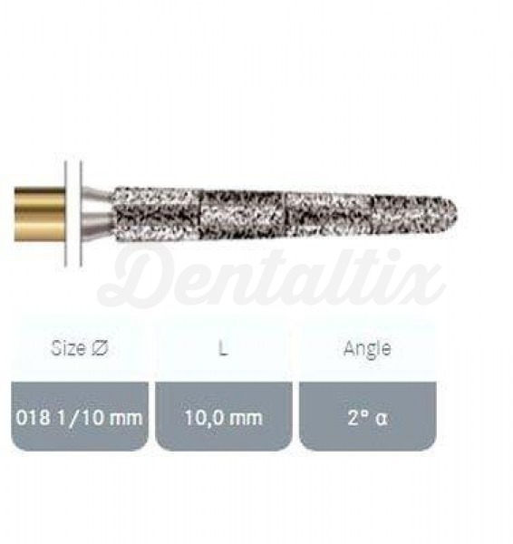 Fresa S6850.314 Diamante Cónica Arredondada FG (5 uds) - Nº016 Img: 202203191