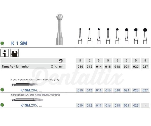 Fresa Cerabur K1SM.204. Redonda CA (5 pcs) - Nº 016 Img: 202203191