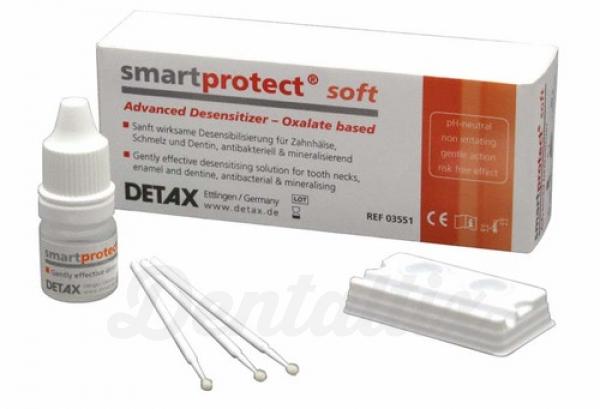 Smartprotect® Soft - Solução Dessensibilizante (5ml) - 5 ml, 20 smartbrush branco, 5 placas descartáveis duplas Img: 202007111