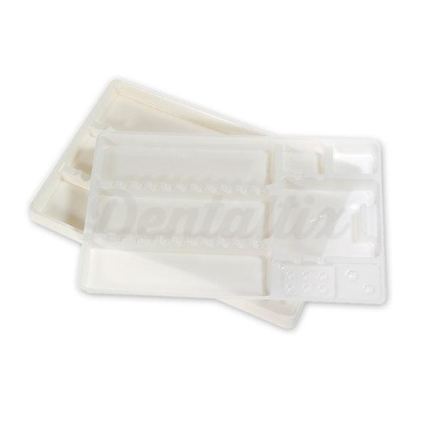 TABULEIROS PLASTICO COMPART. 28x18cm. 400u