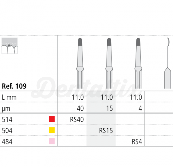 FRESA OSC RS15 11mm ROOTSHAPE DE 15μm Img: 201807031