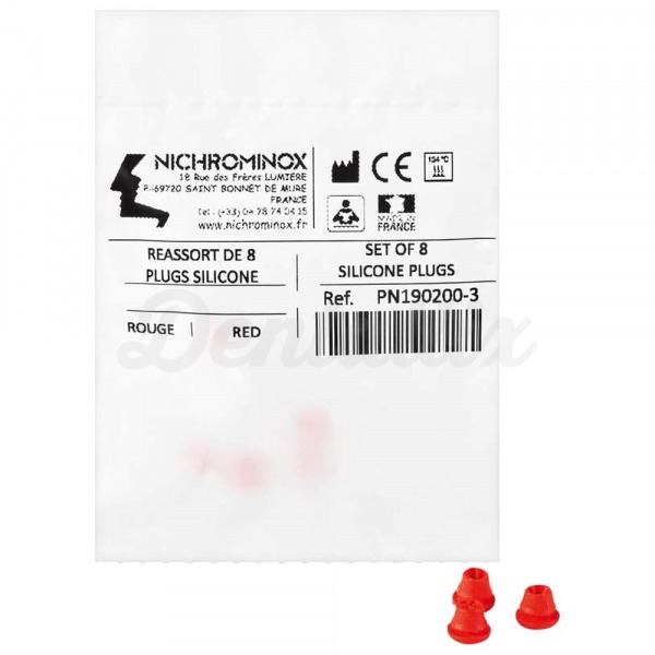 Insertos de Silicone de 7,5 x 1 mm (8 unidades) - Vermelho Img: 202411301