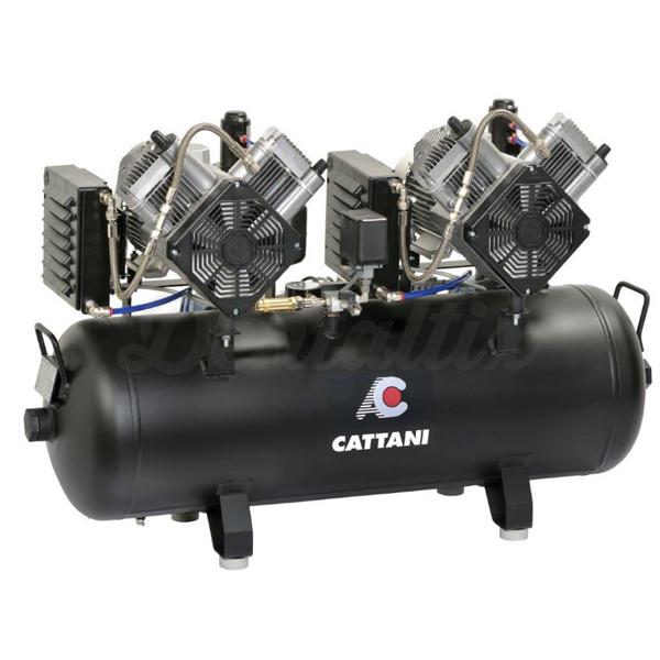 AC 410: Compressor de 2 cilindros para fresadoras de Cad Cam - Monofásico 230 V Img: 202107101