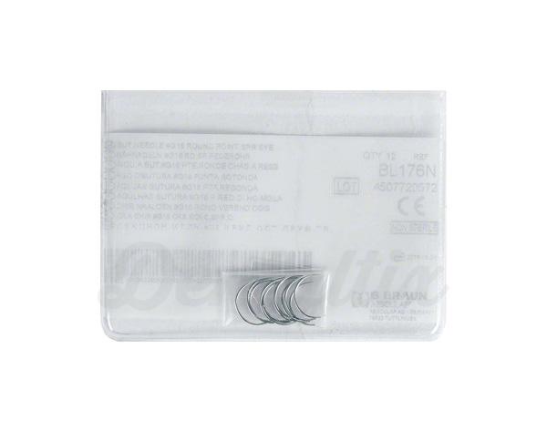 Agulhas cirúrgicas para sutura (12 pcs) - Agulha 1/2 ponta arredondada 16 Img: 202007181