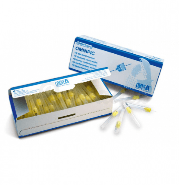 Omnipic - Agulhas de anestesia (100u.) -30-G (0,3x25mm.) Img: 202003141