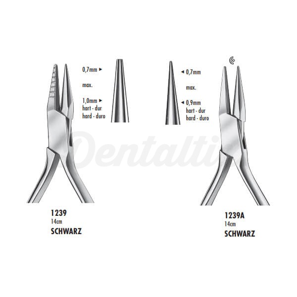 SCHWARZ: Alicate para dobrar arame (14 cm) (1239A) Img: 202411021