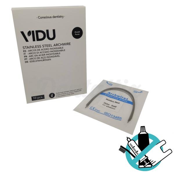 Arco Ortodôntico de Aço Inoxidável Retangular Ovóide (10 pcs) - .016x.022 Superior Img: 202210081