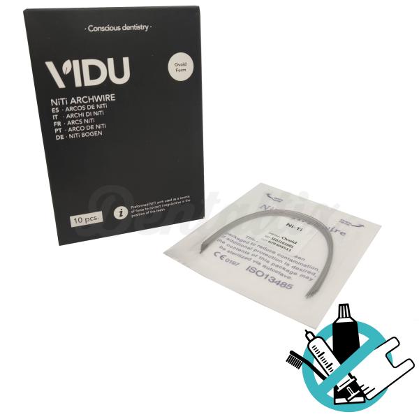 Arame Ortodôntico Ovóide Retangular NiTi (10 pcs) - .016x.016 Superior Img: 202210081
