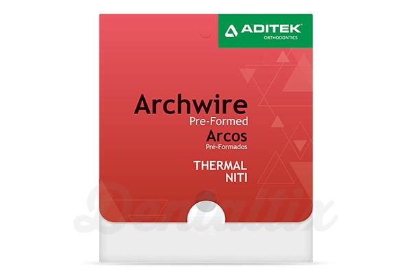 Arcos para ortodontia retangulares Niti Térmicos (10 u) -.016"x.022" Inferior Img: 202004041