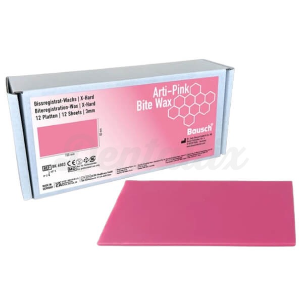 Arti-Pink: Cera de Mordida Tipo Moyco - Placa 150 x 80 mm - 12 unid. Img: 202411301