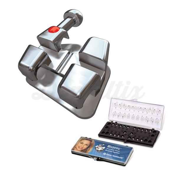 Bionic™ Bracket Metálico Roth .018" 5x5 Sup/Inf Ganchos 3-4-5 Img: 201807031