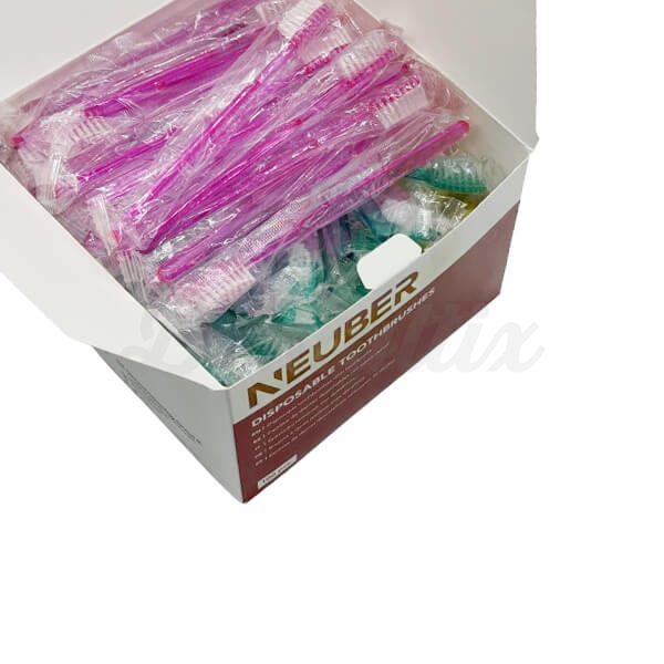 Escovas de Dentes Descartáveis com Pasta - 100 un Img: 202512131