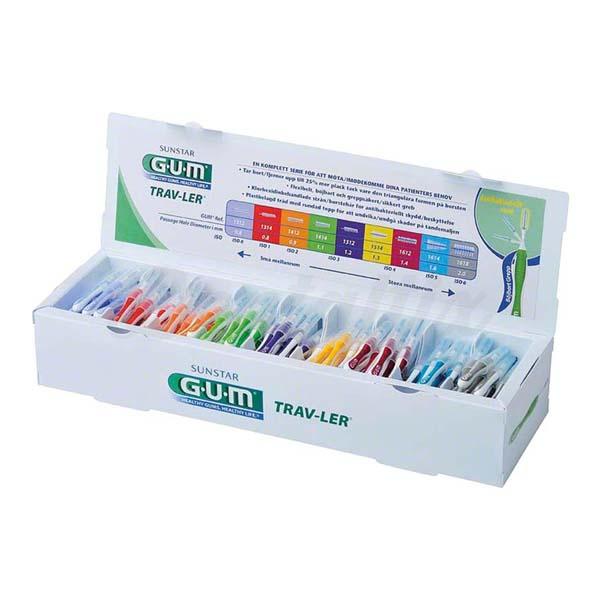 Gum Trav-ler: Caixa de Escovas Interdentais ISO 0 - 6 (9 x 20 pcs) Img: 202208131