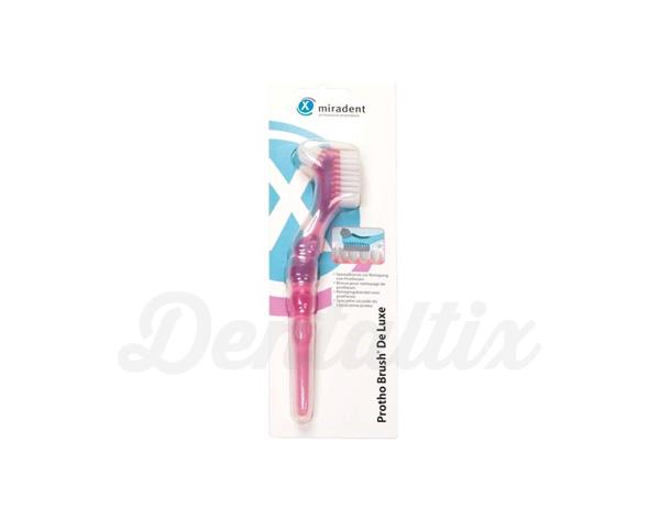 Protho Brush® De Luxe: Escova de dentes para prótese - Rosa Transparente Img: 202011211