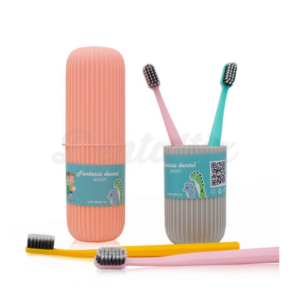 Escovas de Dentes de Viagem com Estojo (2 un.) - 2 unidades Img: 202403161
