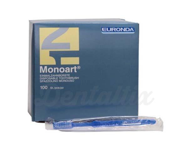 Monoart: Escova de dentes descartável (caixa com 100 unidades) - AZUL Img: 202011211
