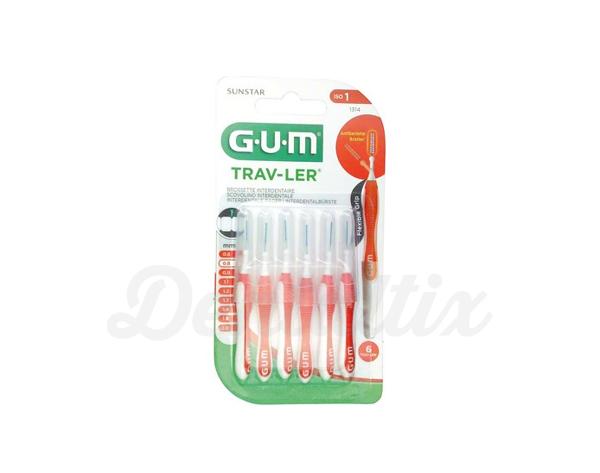 GUM® TRAV-LER: Escovas Interdentais (Ø 0,8 mm) - 6 UNIDADES Img: 202011211
