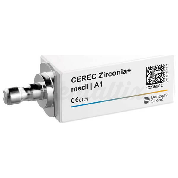 Cerec Zirconia+: Bloco de Dióxido de Zircónio Translúcido (3 un.) - Medi A3 Img: 202406081