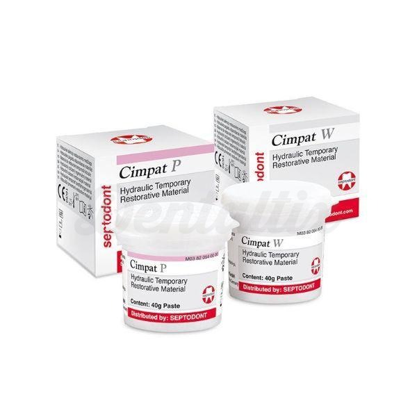 Cimpat P: Material Hidráulico de Restauração Temporário - Cor-de-rosa - 40 gr Img: 202503081