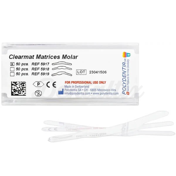 Clearmat: Matrizes de Poliéster Transparente para Molares Img: 202503151