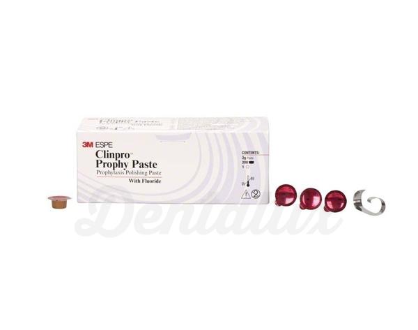 Clinpro: pasta profiláctica para polimento (200 uds x 2g) - Cereja: Grão fino Img: 202007111