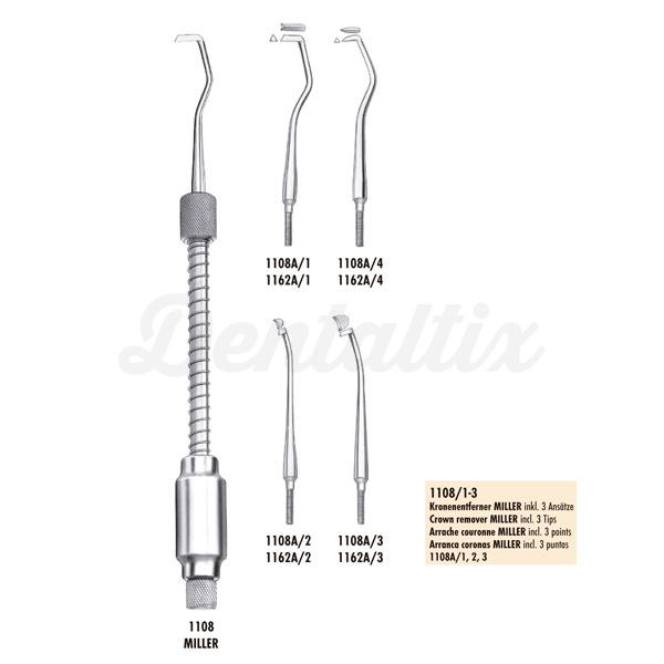 INSTRUMENTO QUITA CORONAS MILLER 1108 (Quita Coronas + punta 1108A/1) Img: 201807031