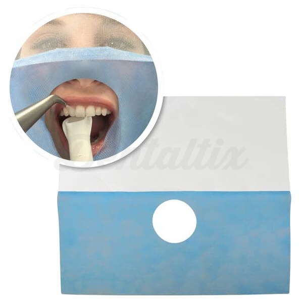 Cobertura facial descartável para proteção (50 unidades) - Azuis Img: 202503081