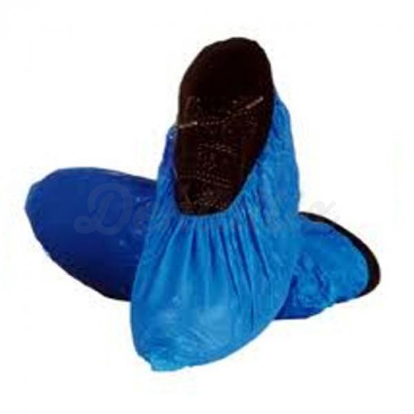 CUBREZAPATOS PLASTICO CON ELASTICO PVC AZUL (1x100u)