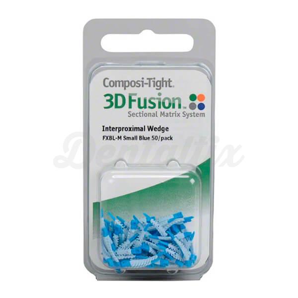 Composi-tight 3D Fusion: Cunhas de Plástico com Silicone Pequena Azul (50 uds) Img: 202202121
