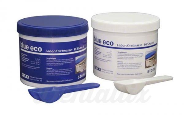 Blue Eco Stone - Material de mistura à base de silicone A - 1400 g de base, 1400 g de catalisador, 2 colheres de medição Img: 202007181