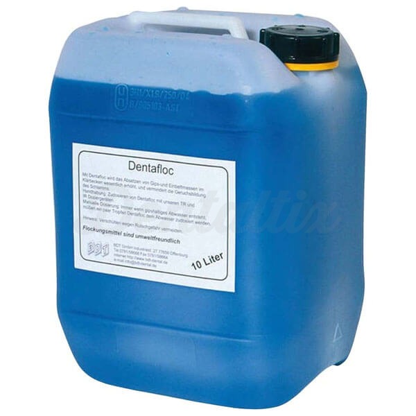 DentaFloc: Acelerador de Sedimentação de Gesso - 10 litros. Img: 202503081